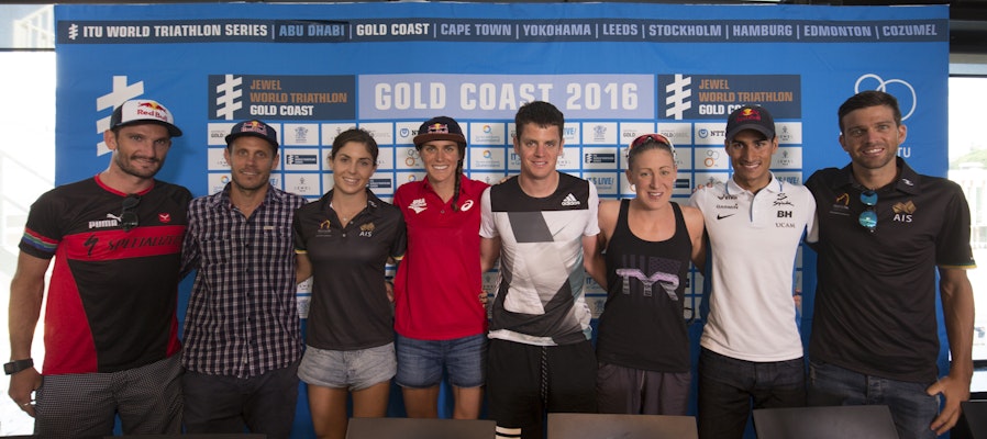Top athletes talk to the press ahead of WTS Gold Coast