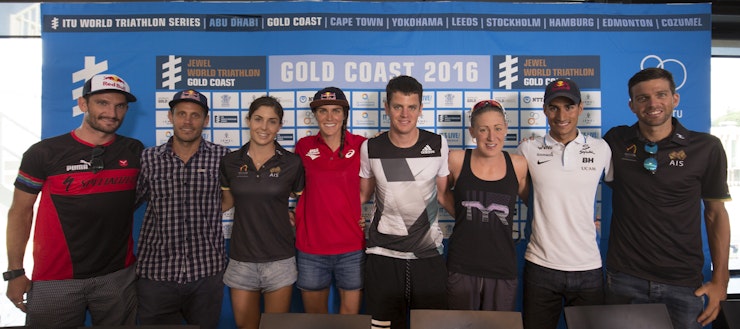Top athletes talk to the press ahead of WTS Gold Coast