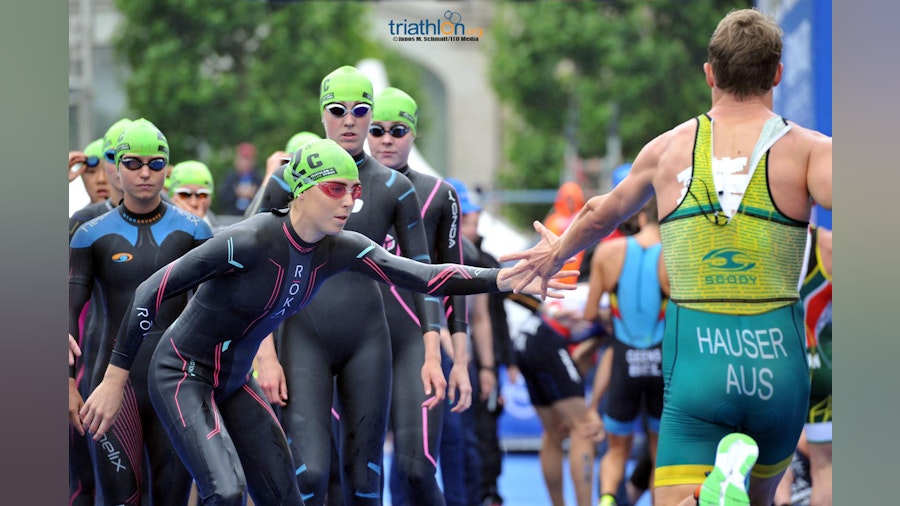 Triathlon action continues in the Gold Coast with the Mixed Relay