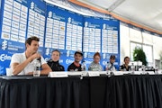 Pre-race chit chat before #WTSEdmonton