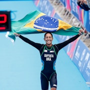 Luisa Baptista earns the gold medal for Brazil in the 2019 Pan American Games