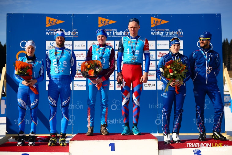 Russia dominates the Winter Tri 2x2 Mixed Relay