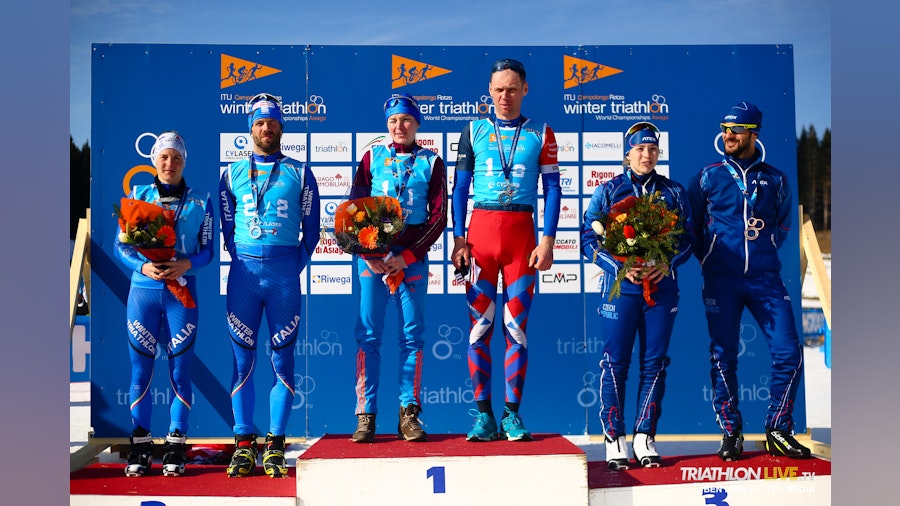 Russia dominates the Winter Tri 2x2 Mixed Relay