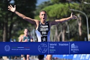 Yanis Seguin powers to debut win at a tough World Triathlon Cup Rome