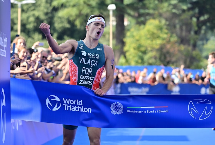 Vasco Vilaca soars to debut World Triathlon Cup gold in Rome