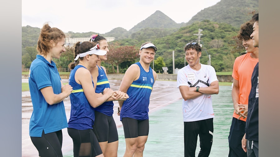 Ukrainian Para Triathletes join Japanese National team training camp