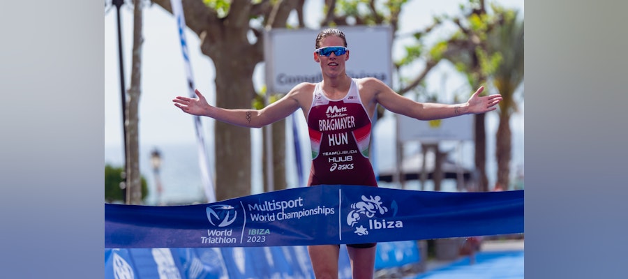 Hungary’s Zsanett Bragmayer follows Ibiza Duathlon silver with Aquathlon World Championship title
