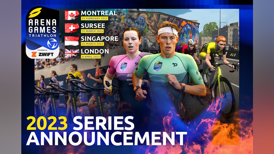 Arena Games Triathlon powered by Zwift expands to new destinations in 2023
