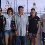 Athletes meet the press at Cozumel World Cup