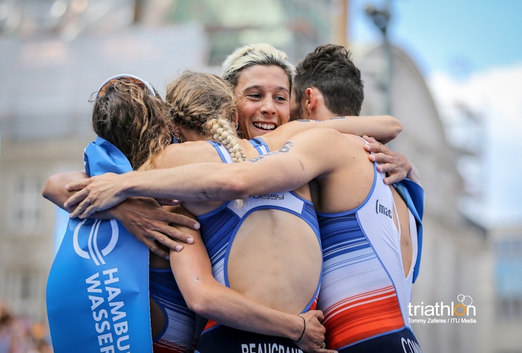 French team shows true colours to secure Mixed Relay World title in Hamburg
