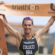 Colucci collects gold in Guatape