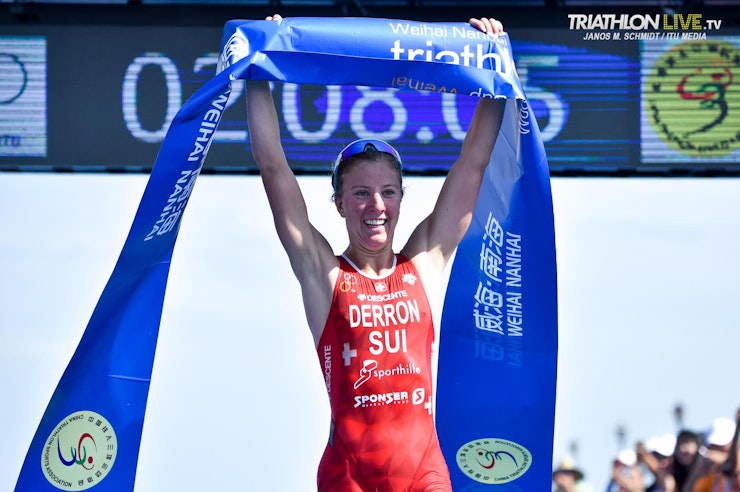 Julie Derron earns first-ever World Cup title in China