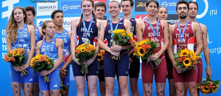 Great Britain complete Mixed Relay hat-trick in Hamburg