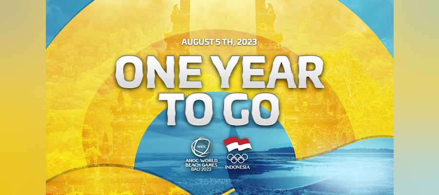 1 year to go until the Bali 2023 Beach Games, with Aquathlon included in the programme
