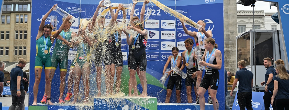 Team GB hit the heights on day of mixed relay drama in Hamburg