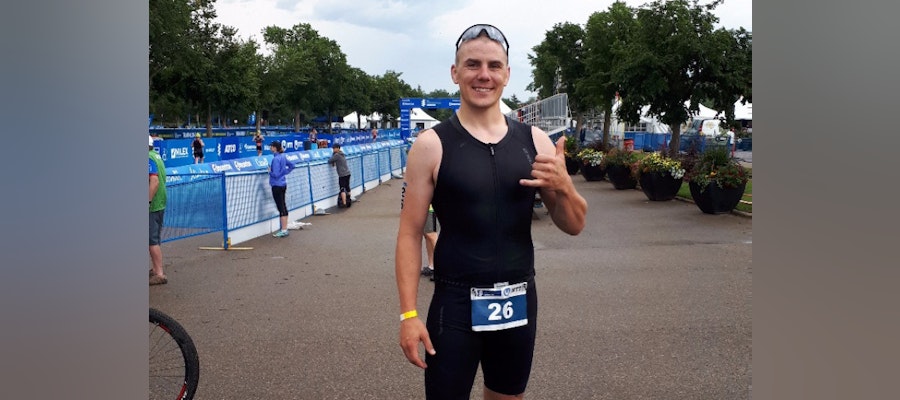 Rhys Clark made the switch from wrestling to triathlon and hasn’t looked back
