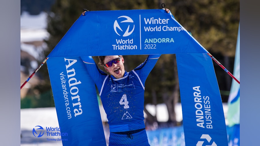 Franco Pesavento crowned Winter Triathlon king on a brilliant day for the Azzurri in Andorra