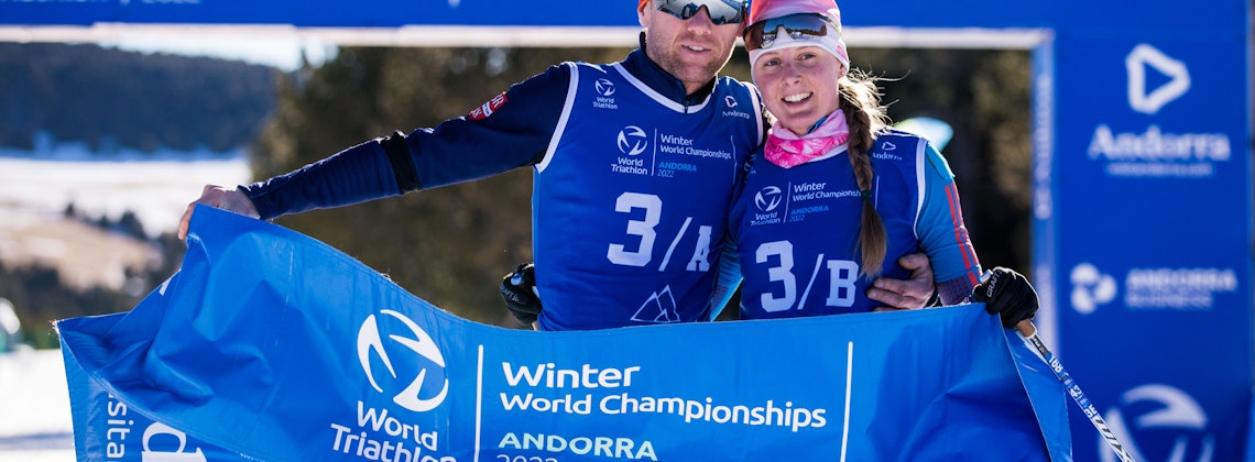 Andreev and Rogozina give the Russian Federation the victory on the Winter Tri Mixed Relay