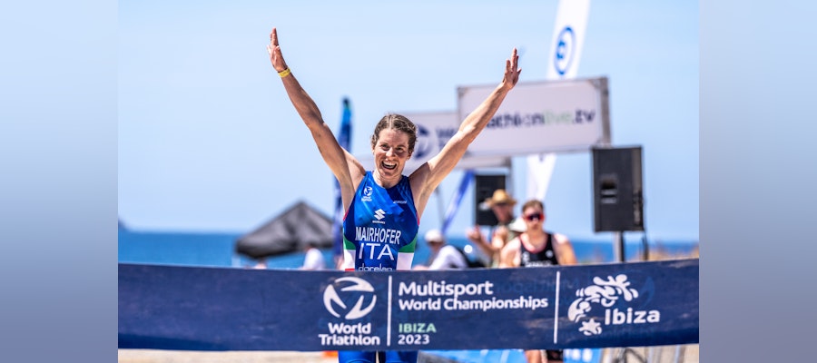 Italy's Sandra Mairhofer defends Cross Triathlon world title in Ibiza