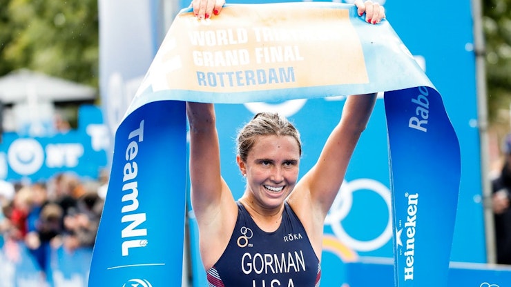 USA's Tamara Gorman comes back from a year off triathlon to claim the U23 World Title