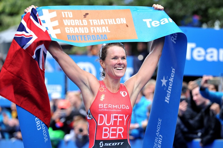 Victory in Rotterdam secures Flora Duffy's two-time world championship crown