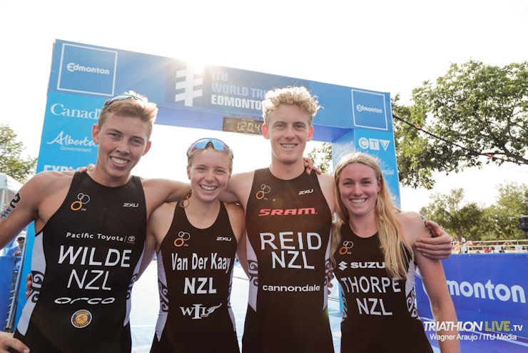New Zealand lines up their youngsters to claim gold in Edmonton Mixed Relay Series