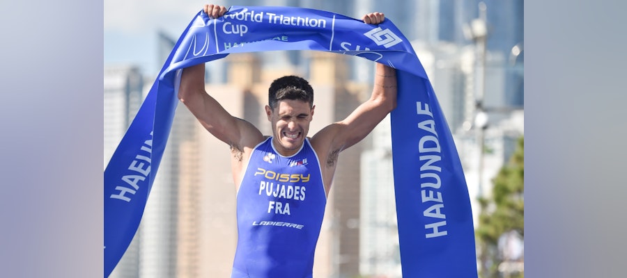 An emotional victory for Anthony Pujades in World Triathlon Cup Haeundae