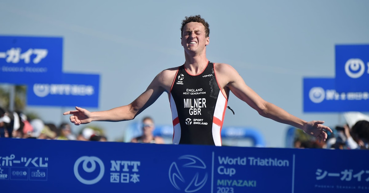 En gjennombruddsprestasjon for Hugo Milner med gull i Miyazaki • World Triathlon