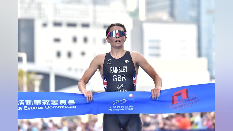Sian Rainsley scores debut World Triathlon Cup win with sparkling display in Hong Kong harbour