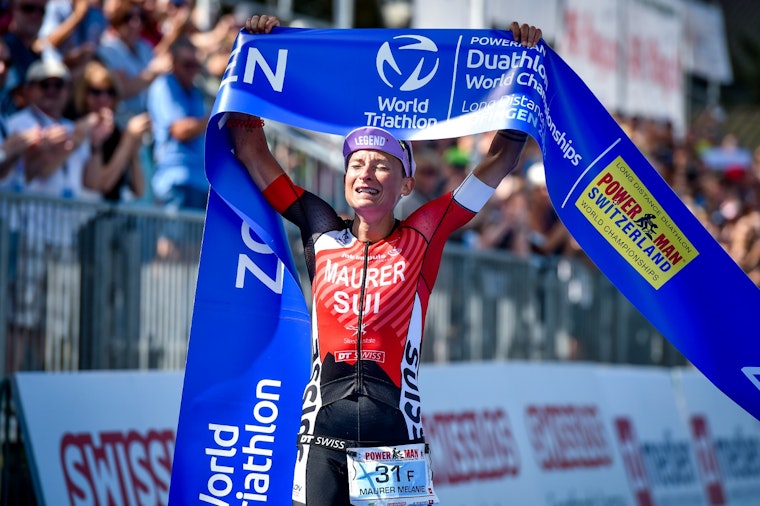 Melanie Maurer and Matthieu Bourgeois win superb Long Distance Duathlon World titles in Zofingen