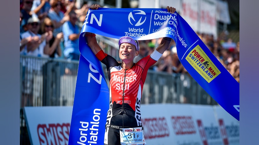 Melanie Maurer and Matthieu Bourgeois win superb Long Distance Duathlon World titles in Zofingen
