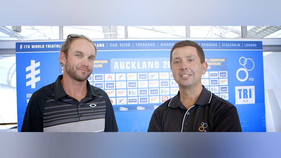 Kris Gemmell and Barrie Shepley talk Auckland World Triathlon Series; Video Preview