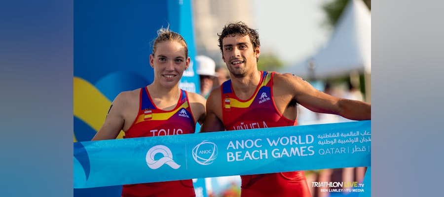 Another golden day for Spain at the ANOC Beach Games Aquathlon Mixed Relay