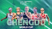 Derron wears #1 as Olympic qualification chase continues at World Triathlon Cup Chengdu