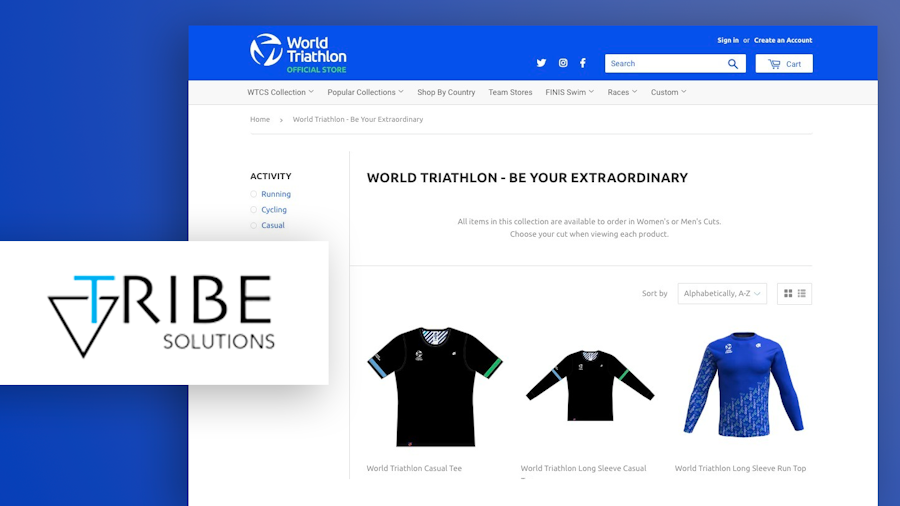 World Triathlon renews contract with global merchandise partner Tribe